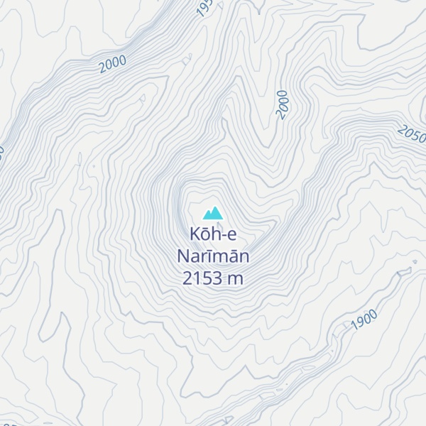 Map of Kōh-e Narīmān