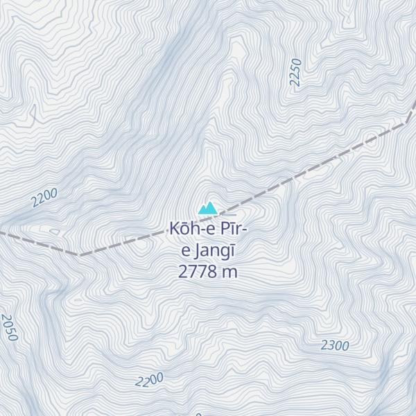 Map of Kōh-e Pīr-e Jangī