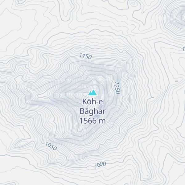 Map of Kōh-e Bāghar