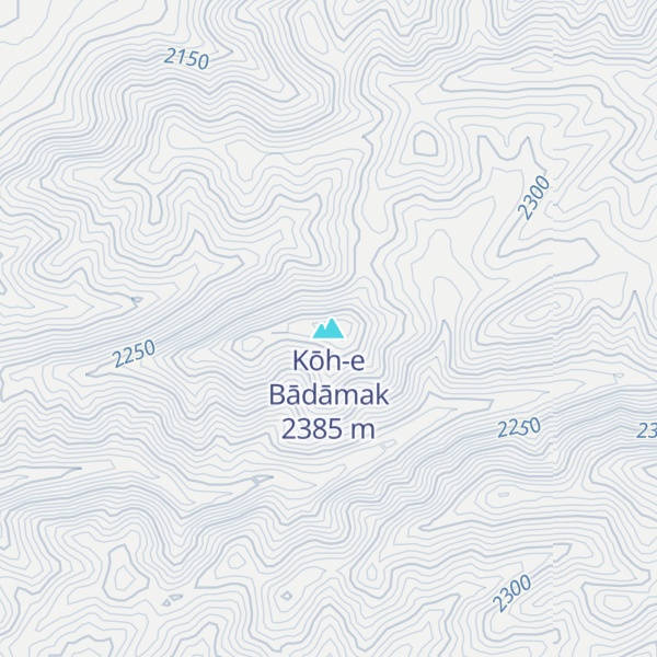 Map of Kōh-e Bādāmak