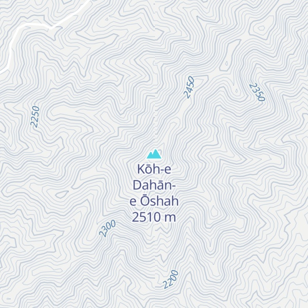 Map of Kōh-e Dahān-e Ōshah