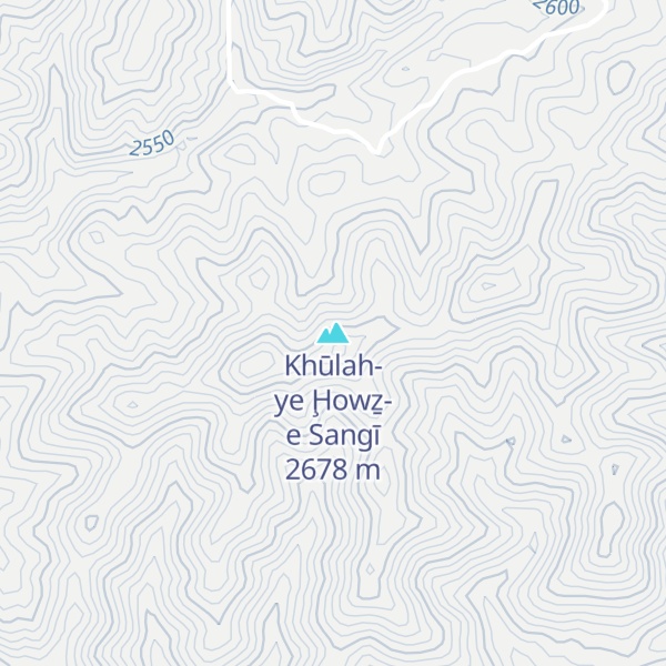 Map of Khūlah-ye Ḩowẕ-e Sangī