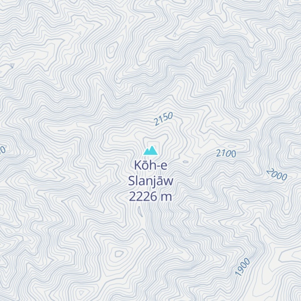 Map of Kōh-e Slanjāw