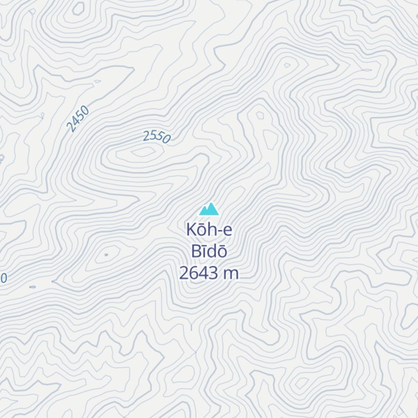 Map of Kōh-e Bīdō