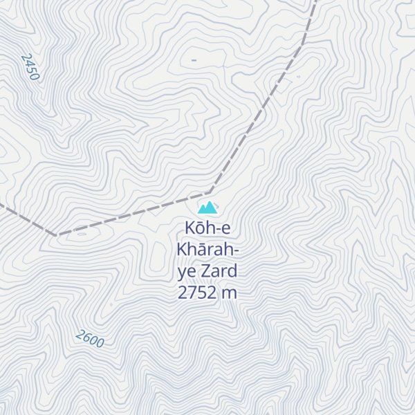 Map of Kōh-e Khārah-ye Zard