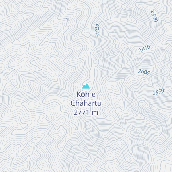 Map of Kōh-e Chahārtū