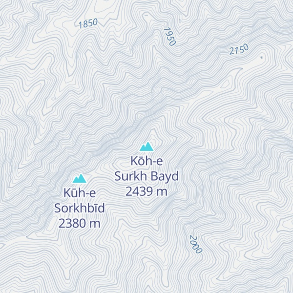 Map of Kōh-e Surkh Bayd