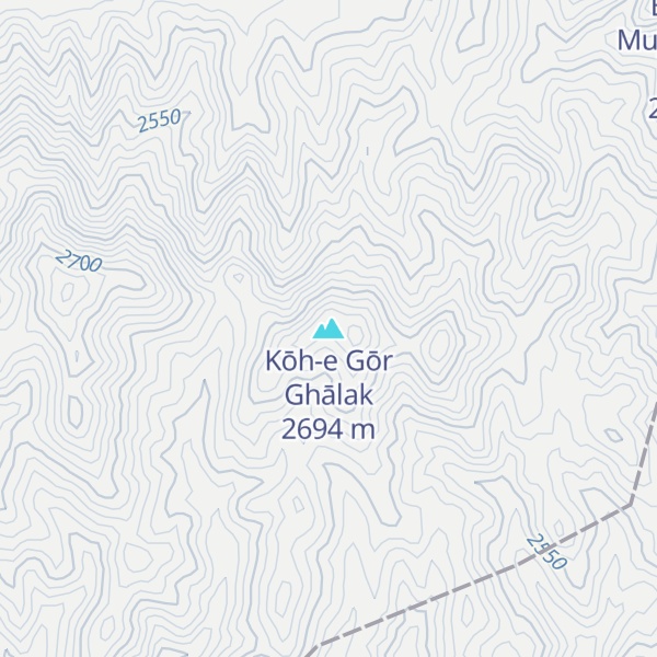 Map of Kōh-e Gōr Ghālak