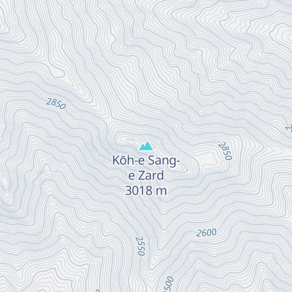 Map of Kōh-e Sang-e Zard