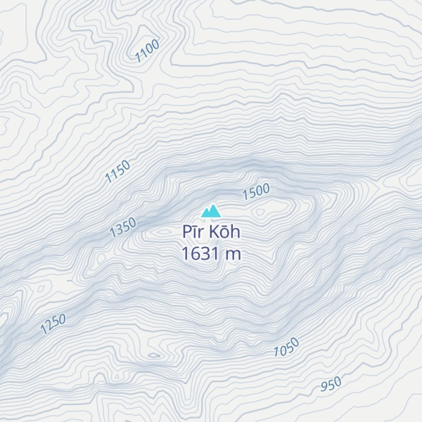 Map of Pīr Kōh