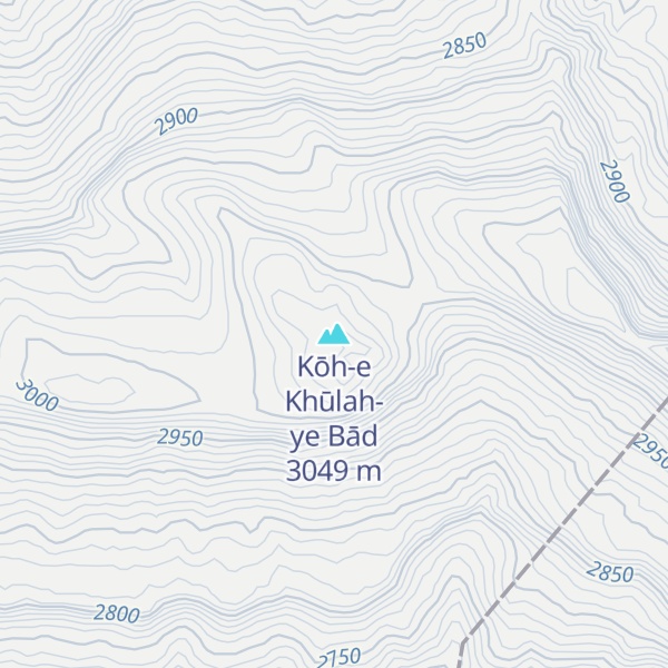 Map of Kōh-e Khūlah-ye Bād