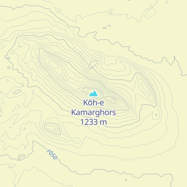 Map of Kōh-e Kamarghors
