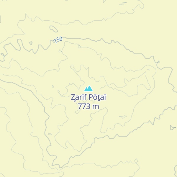 Map of Z̧arīf Pōṯaī