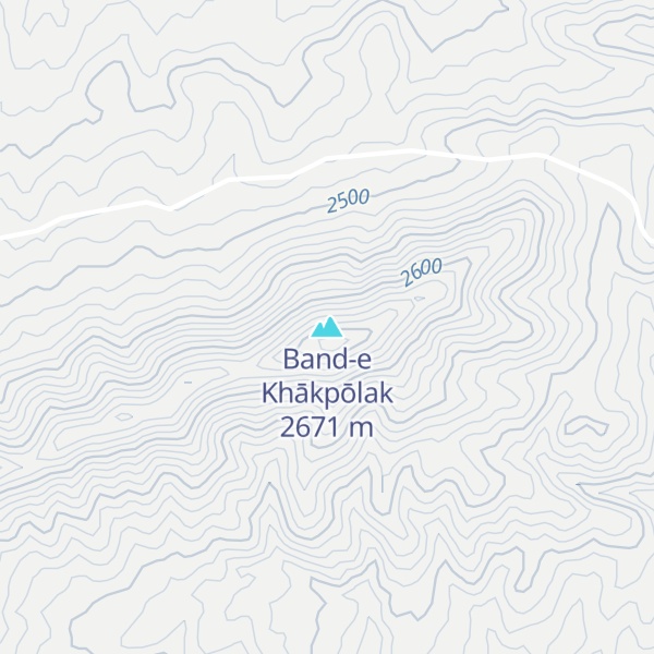Map of Band-e Khākpōlak