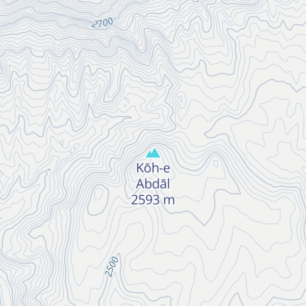 Map of Kōh-e Abdāl
