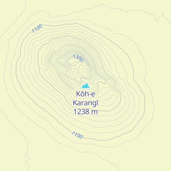 Map of Kōh-e Karangī