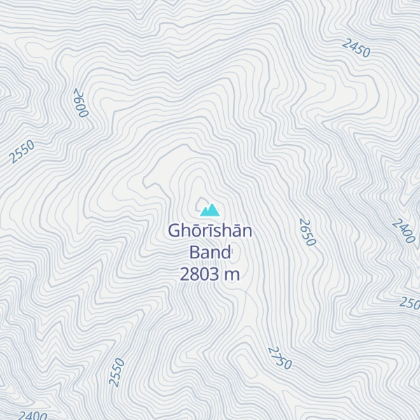 Map of Ghōrīshān Band