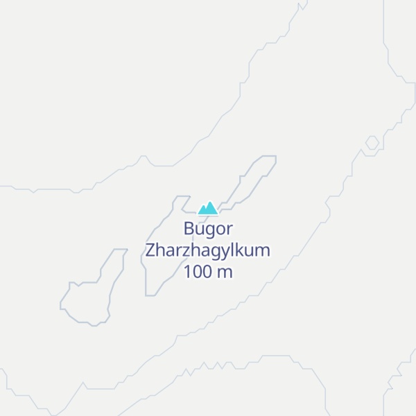 Map of Bugor Zharzhagylkum
