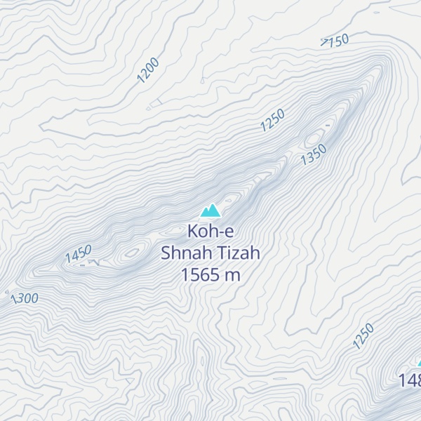 Map of Koh-e Shnah Tizah