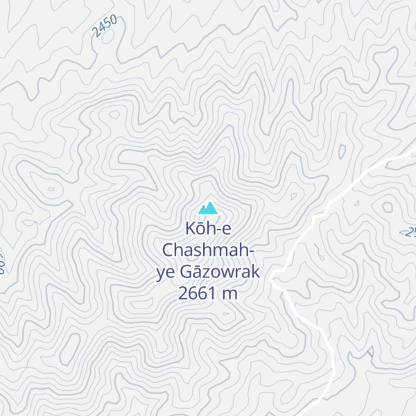 Map of Kōh-e Chashmah-ye Gāzowrak