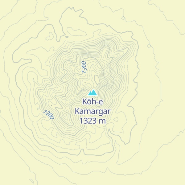 Map of Kōh-e Kamargar