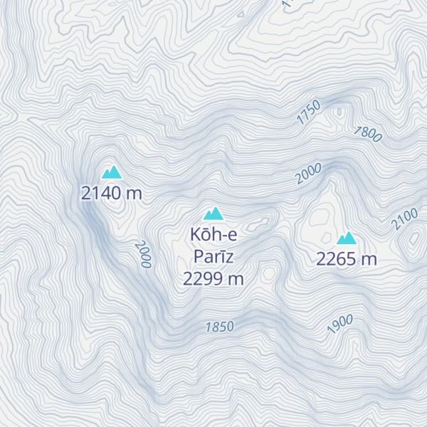 Map of Kōh-e Parīz