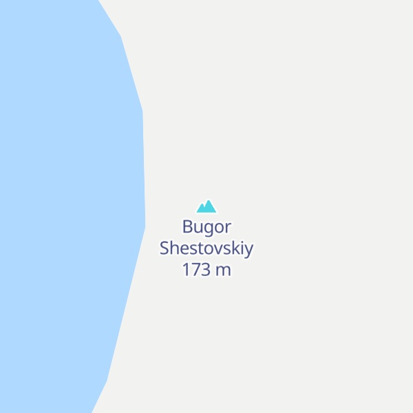 Map of Bugor Shestovskiy