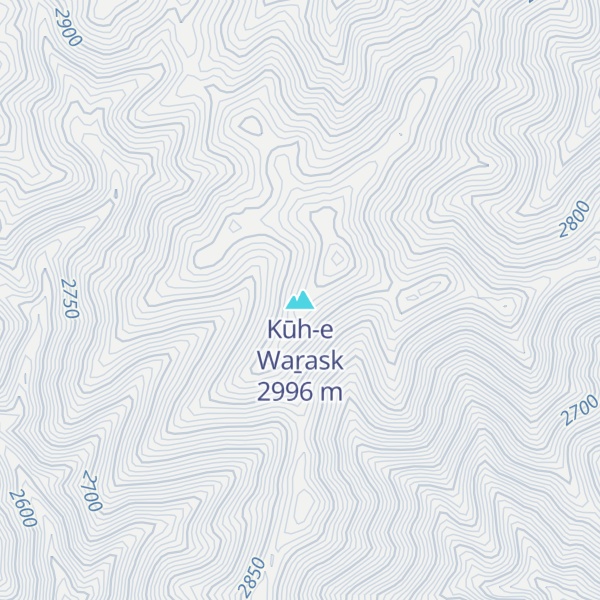 Map of Kūh-e Waṟask