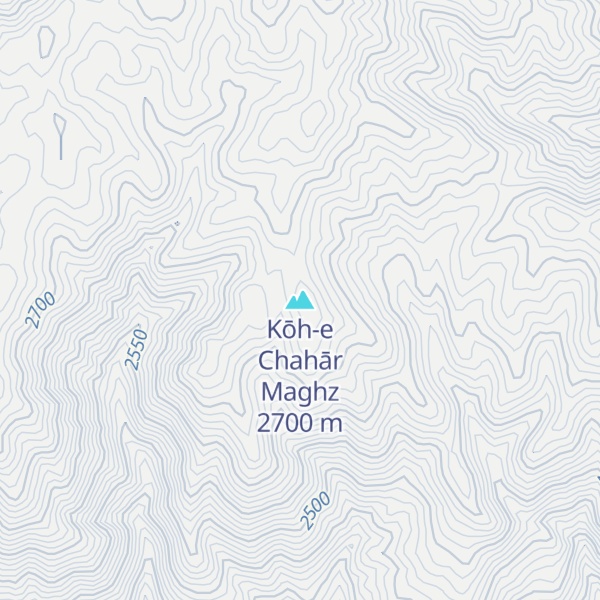 Map of Kōh-e Chahār Maghz