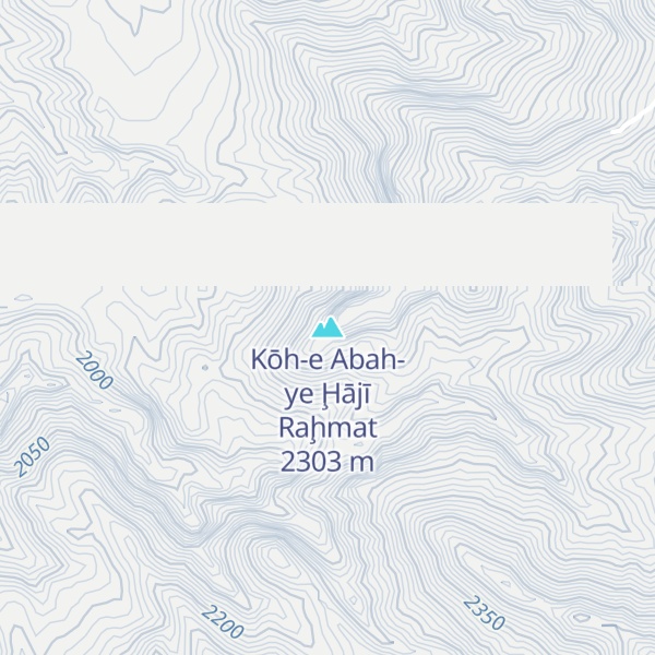 Map of Kōh-e Abah-ye Ḩājī Raḩmat