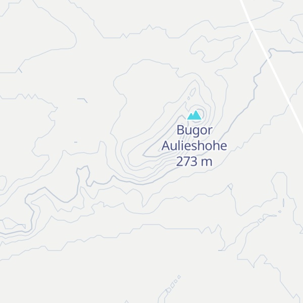 Map of Bugor Auliye-Shokhe