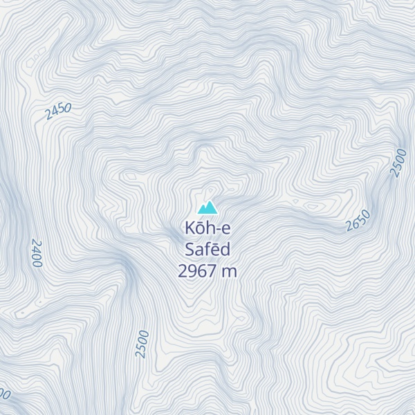 Map of Kōh-e Safēd