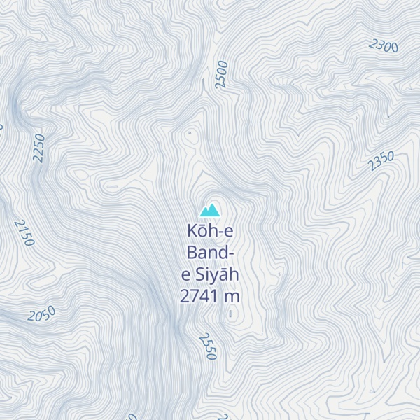 Map of Kōh-e Band-e Siyāh