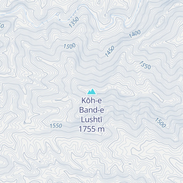 Map of Kōh-e Band-e Lushtī