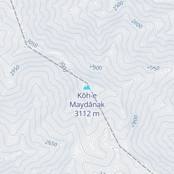 Map of Kōh-e Maydānak