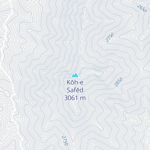 Map of Kōh-e Safēd