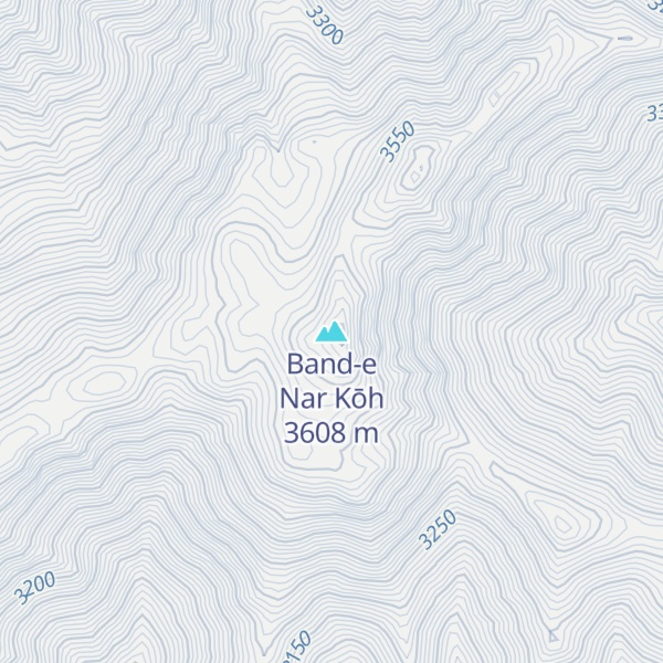 Map of Band-e Nar Kōh