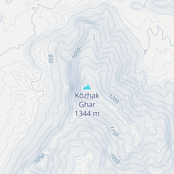 Map of Kōz̲h̲ak Ghar