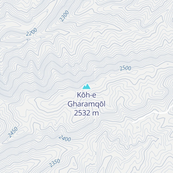 Map of Kōh-e Gharamqōl