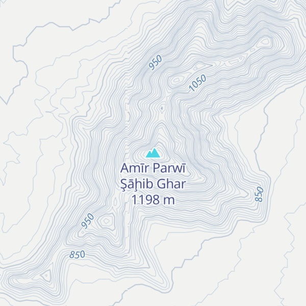 Map of Amīr Parwī Şāḩib Ghar