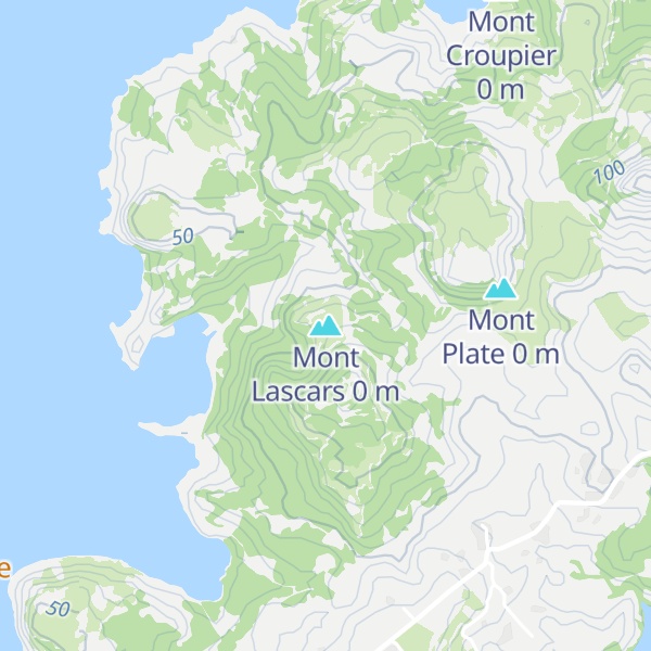 Map of Mont Lascars