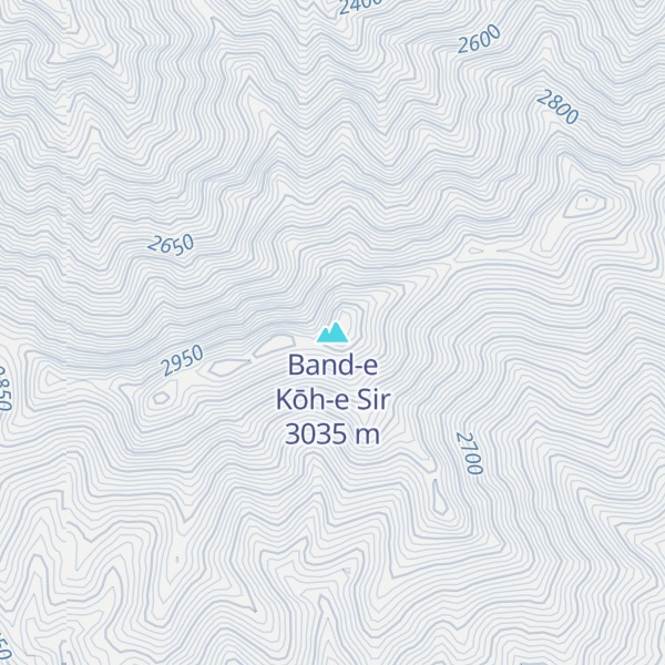 Map of Band-e Kōh-e Sir