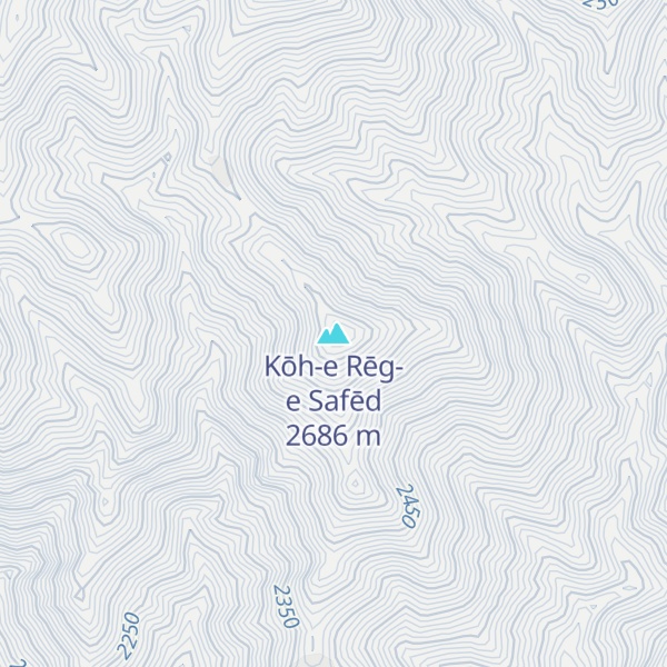 Map of Kōh-e Rēg-e Safēd