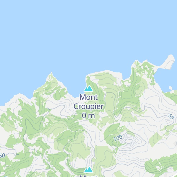 Map of Mont Croupier
