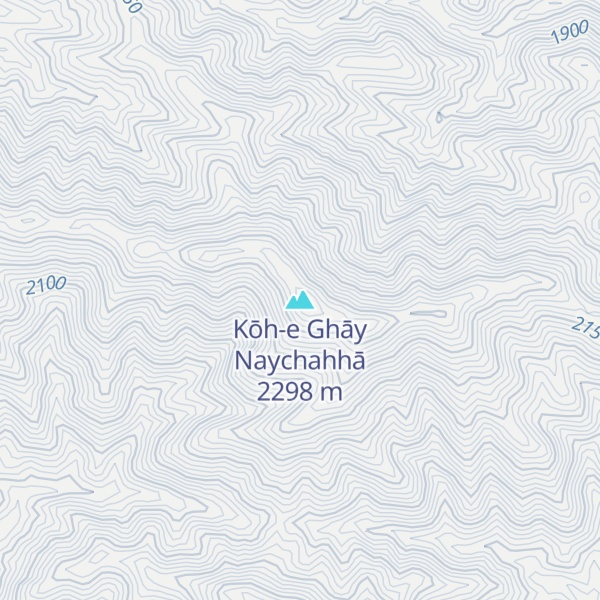 Map of Kōh-e Ghāy Naychahhā