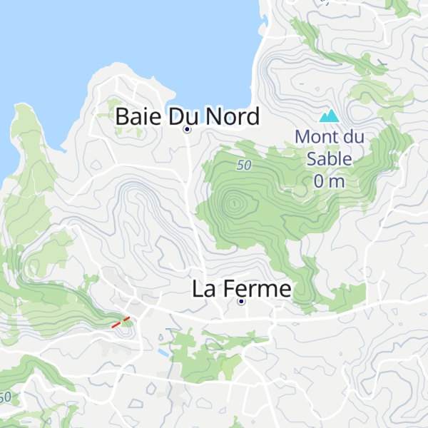 Map of Mont du Nord