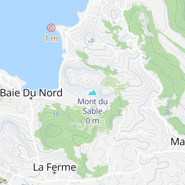 Map of Mont du Sable