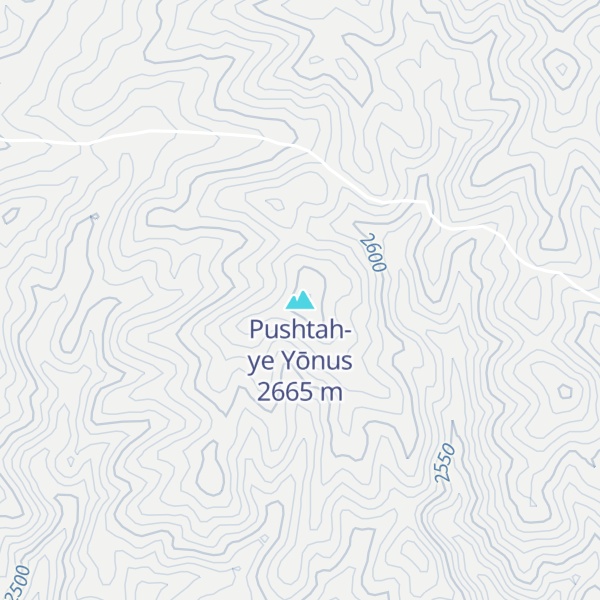 Map of Pushtah-ye Yōnus
