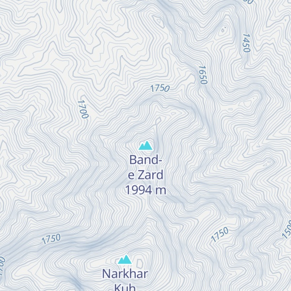 Map of Band-e Zard