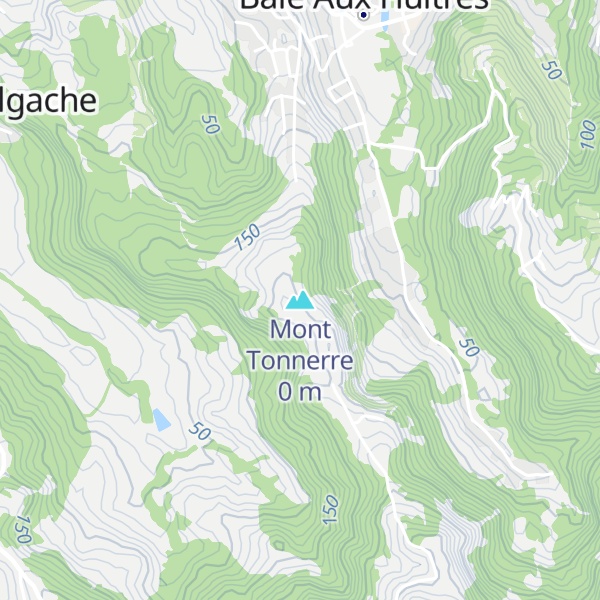 Map of Mont Tonnerre